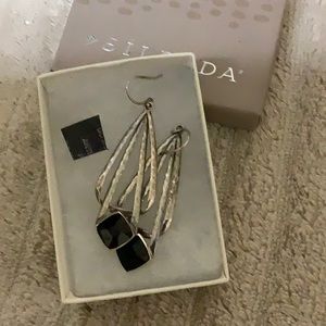 Silpada Sterling Silver & Black Onyx Earrings
